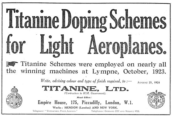 Titanine Aeroplane Fabric Dope                                   