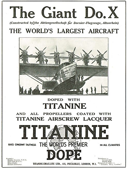 The Giant Dornier Do.X Is Doped With Titanine                    