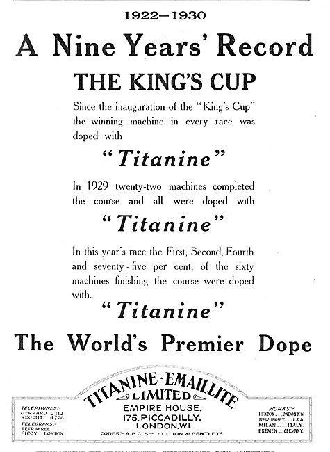 King's Cup Winners Were Doped With Titanine                      