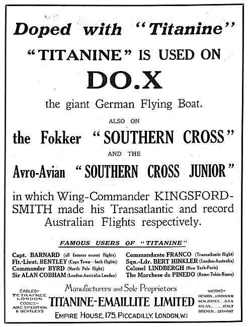 The Giant DO.X Flying Boat Is Doped With Titanine                