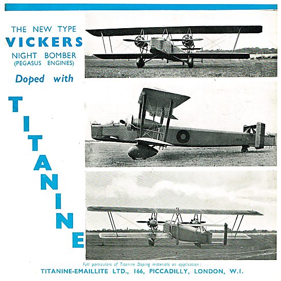 Vickers Night Bomber Doped With Titanine                         
