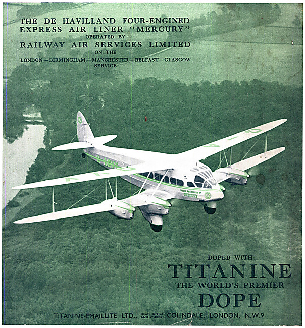 De Havilland Express Airliner Doped With Titanine                