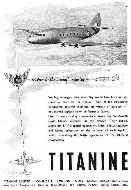 Titanine Aircraft Finishes                                       
