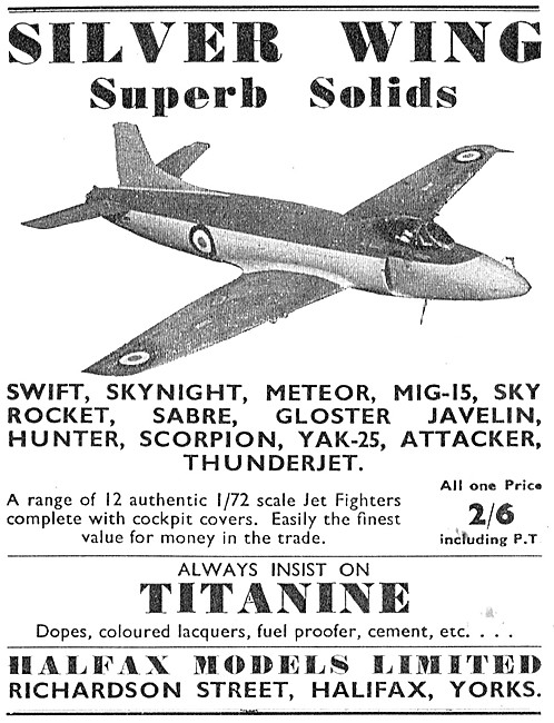 Halfax Siver Wing Modeel Aircraft - Titanine Finishes For Models 