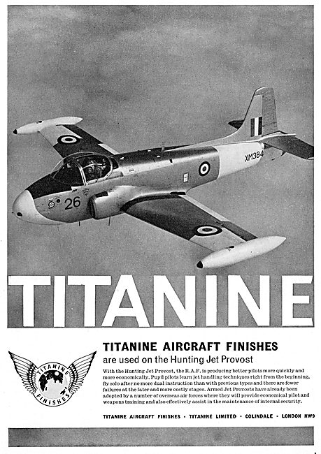Titanine Aircraft Finishes Are Used On The Hunting Jet Provost   