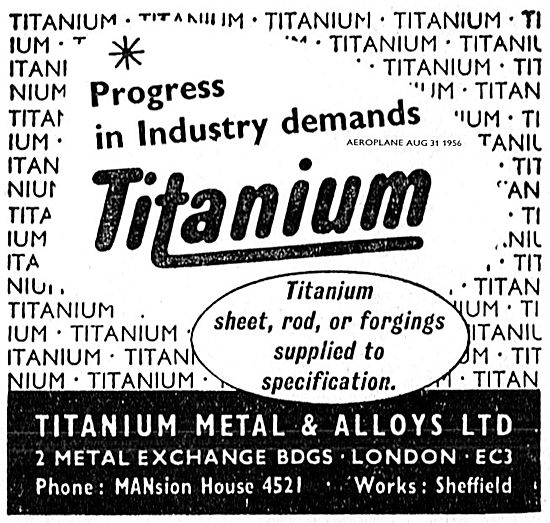 Titanium Metals & Alloys. Sheet, Rod, Forgings                   