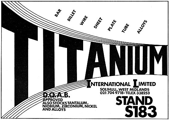 Titanium International Ltd. Solihull. Tantalum, Niobium Stockist 