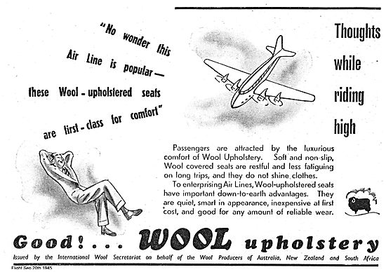 The Wool Industry -  Aircraft Seating                            