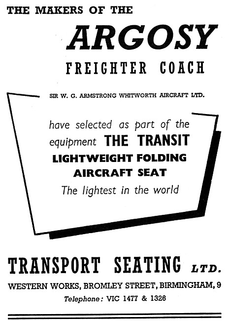 Transport Seating  - Transit Lightweight Folding Aircraft Seat   