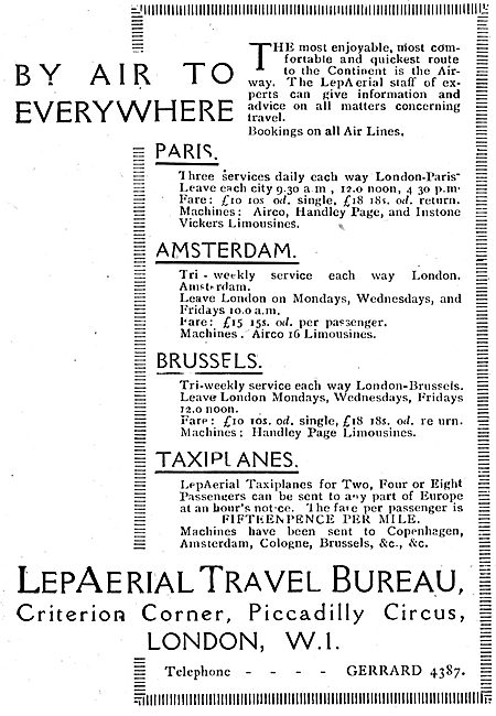 LepAerial Travel Bureau - By Air To Everywhere                   