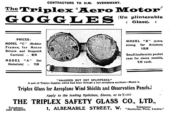 Triplex Aero Motor Safety Goggles                                