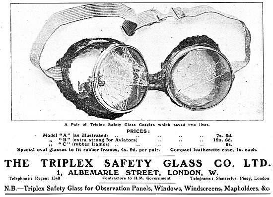 Triplex Safety Goggles Models A, B & C                           