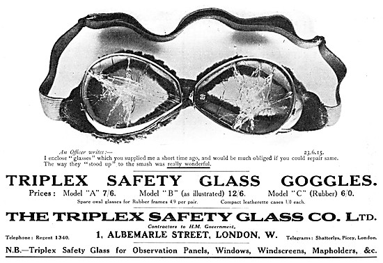 Triplex Safety Glass Goggles                                     