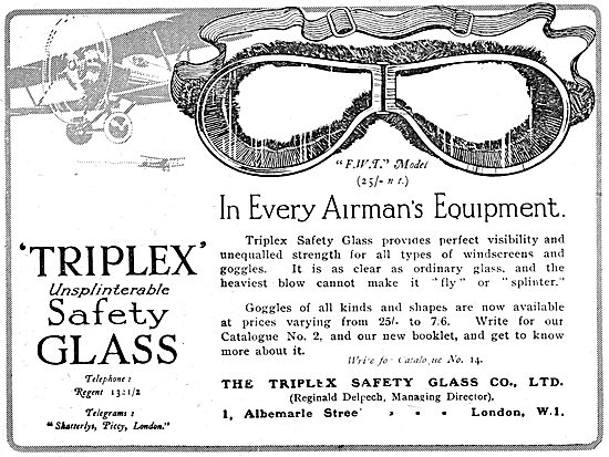 Triplex Safety Glass - Windscreens, Goggles & Panels             