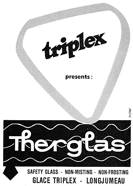 Triplex Safety Glass Aircraft Windscreens. Triplex Therglas      