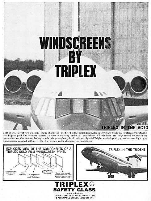 Triplex Safety Glass Aircraft Windscreens & Transparencies       
