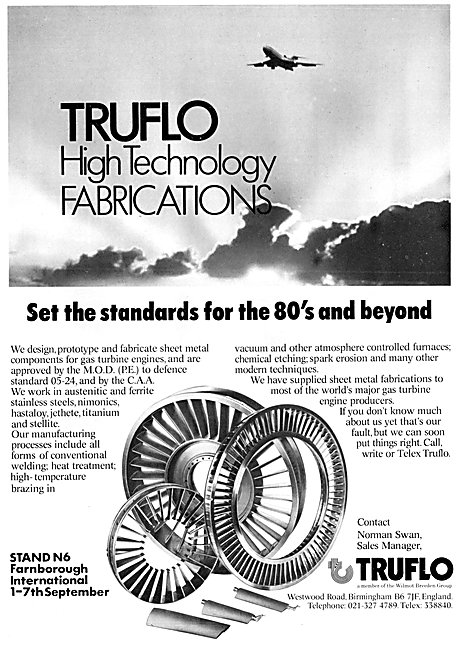 Truflo Sheet Metal Fabrications For Gas Turbines                 