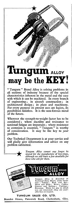 Tungum Alloy Tubing & Metal Manipulation 1943                    