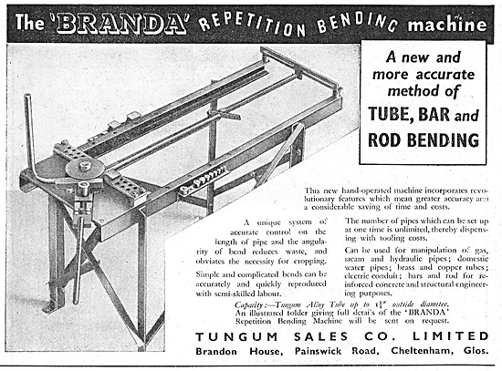 Tungum Repetition Pipe Bending Machine                           