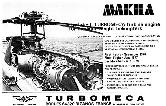 Turbomeca Makila Turbine Engine                                  
