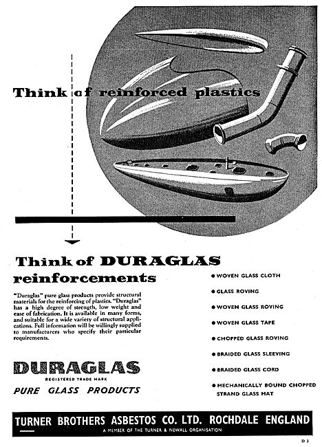 Turner Brothers Duraglass Glass Reinforced Plastics              