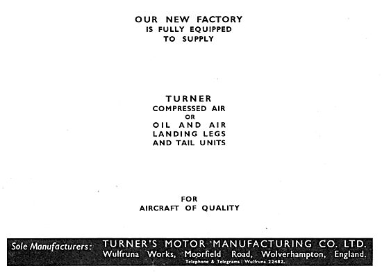 Turner Motor Manufacturing - Landing Gear Legs & Tail Units      