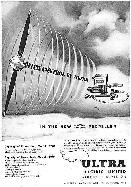 Ultra Electric Propeller Pich Control                            