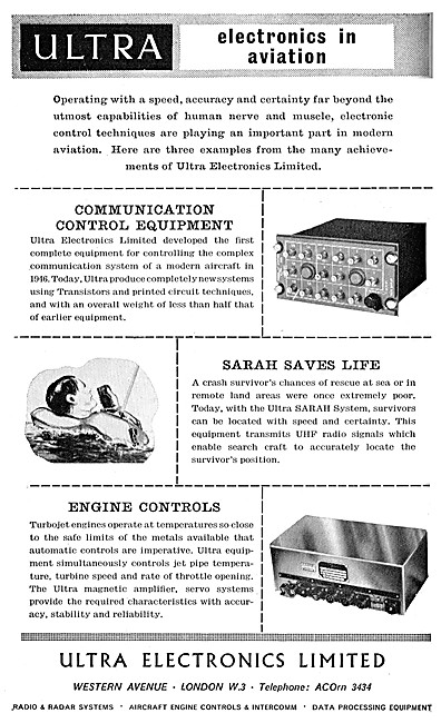Ultra Electronics Communications Equipment. ULTRA SARAH          