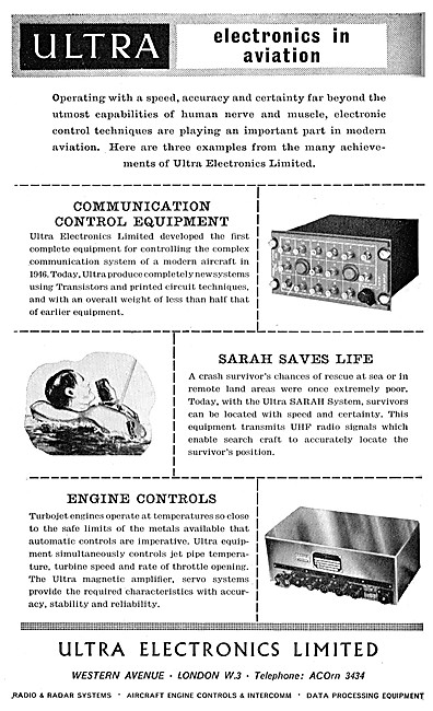 Ultra Electronics Communications Equipment. ULTRA SARAH          