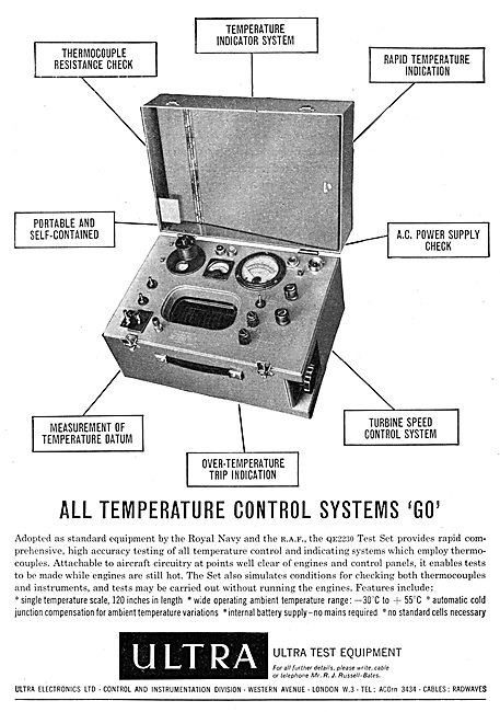 Ultra Electronics Avionics Test Equipment Sets                   