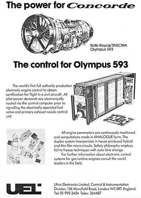 Ultra Electronics. Electronic Engine Control System 1976         