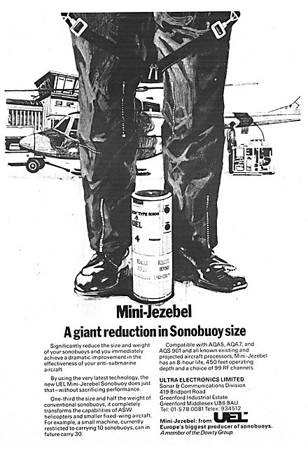 Ultra Electronics Mini-Jezebel Sonobuoy 1977                     