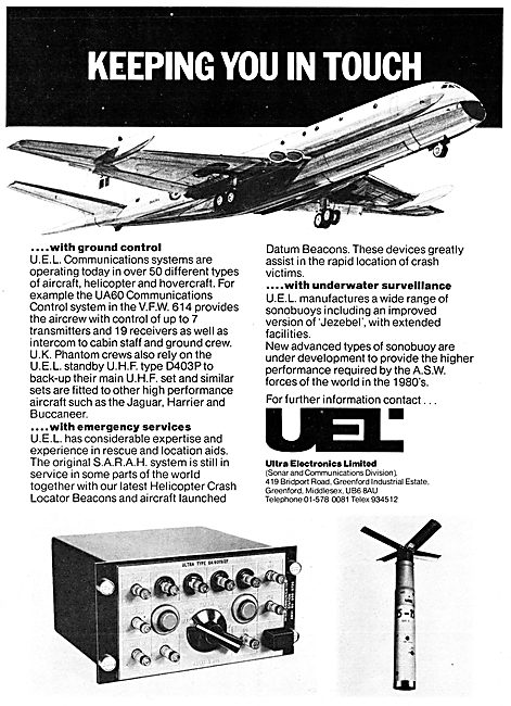 Ultra Electronics Ltd : S.A.R.A.H Emergency  Locator Beacon      