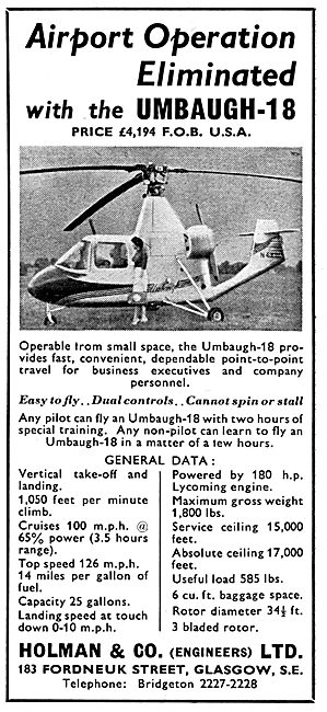 Umbaugh 18 Helicopter  - Holman & Co                             