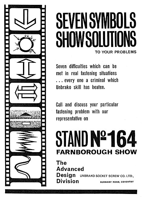 Unbrako Fasteners & Fastening Tools For Aircraft.                