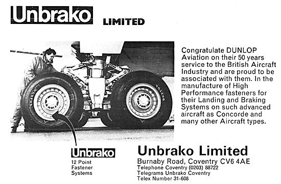 Unbrako Fasteners & Fastening Tools For Aircraft.                