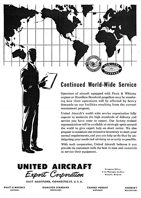 United Aircraft Export Corporation World Wide Service            
