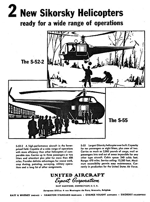 United Aircraft Export Corporation - Sikorsky S-52 S-55          
