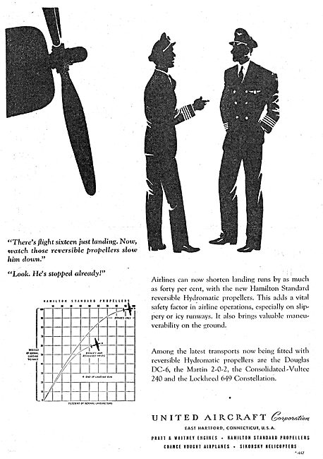 United Aircraft . UAC - Hamilton Standard Propellers             