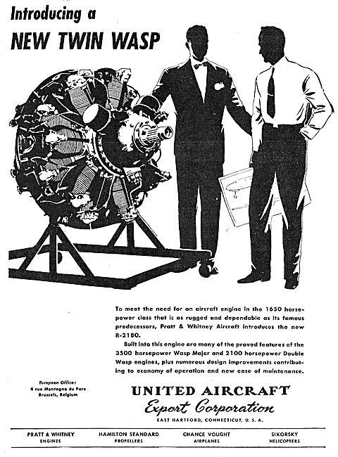 United Aircraft . UAC - Pratt & Whitney Twin Wasp                