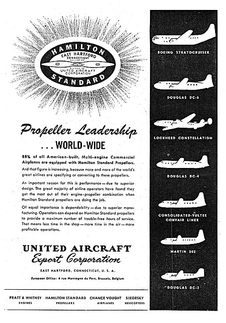 United Aircraft International UAC - Hamilton Standard Propellers 