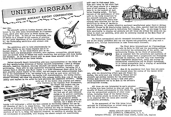 United Aircraft Export Corporation - Airgram                     