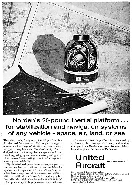 United Aircraft International - Norden Inertial Platform         