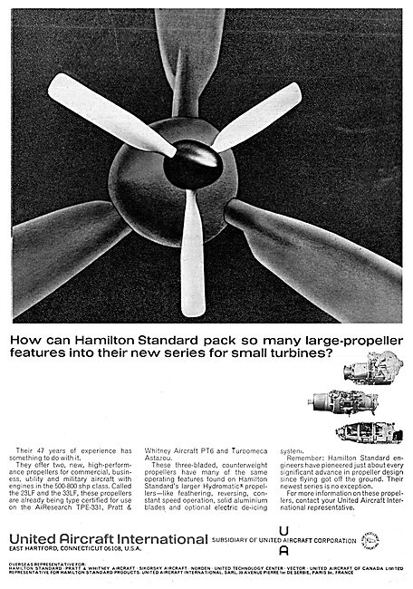 United Aircraft International - Hamilton Standard Propellers     