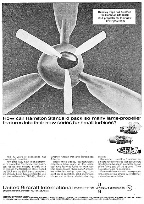 United Aircraft International Hamilston Standard                 