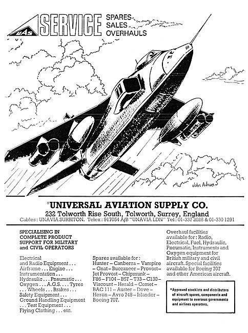 The Universal Aviation Supply Company - Spares Support Stockists 