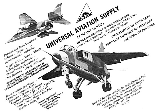 Universal Aviation Supply. Spares Stockists                      