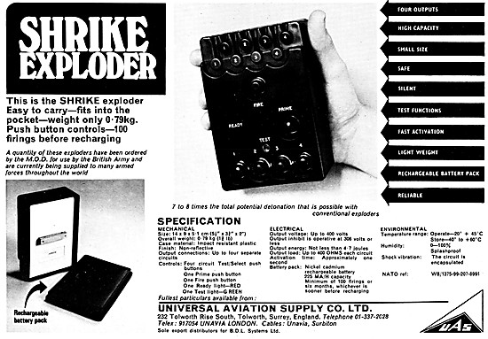 Universal Aviation Supply . Shrike Exploder                      