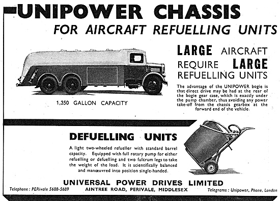 Universal Power Drives Large Refuelling Tender - Unipower Chassis