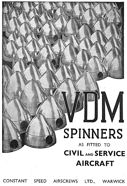 VDM Aircraft Propeller Spinners                                  